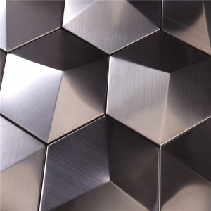 Splitter-Stereo drei D-Mosaik-Fliese für Hotel-Lobby HSW-18040