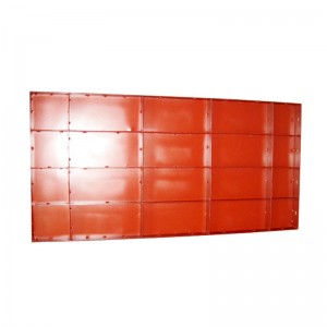 Schalung aus Beton-Metallsäulen lackiert Typ C mit Plattendicke 1,5 mm