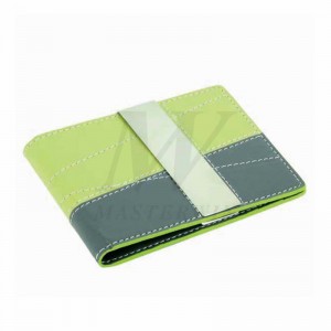 PU / Metall Kreditkartenetui mit Geldscheinklammer_B86398-06