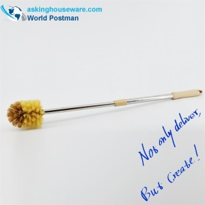 Akbrand Toilet Bowl Brush Elastisches Edelstahlrohr
