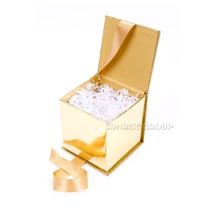 high - end - blingbling gold verpackungen aus papier geschenk - box für glas - cup