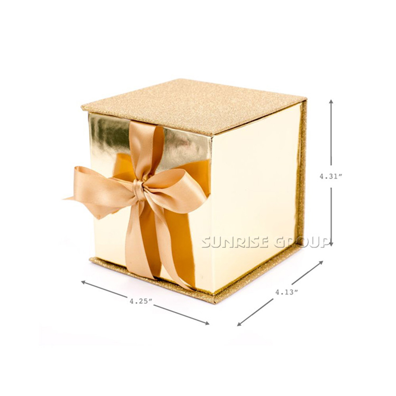 high - end - blingbling gold verpackungen aus papier geschenk - box für glas - cup