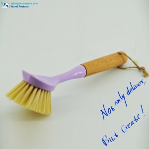 akbrand bambus mit schüssel reinigungsbürsten