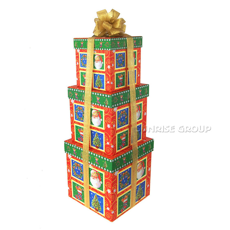 custom design weihnachtsgeschenk umhüllung, geburtstagsgeschenk verpackung, kuchen, papier - box