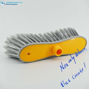 Akbrand Plastic Broom Head with Soft TPR Bordure