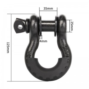Kundenspezifische Hardware 4.75T Recovery Bow Shackle