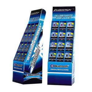 Kostenlose Custom Design Billiger Hochwertige Promotion Recyclebar Schritt Karton Display Stand
