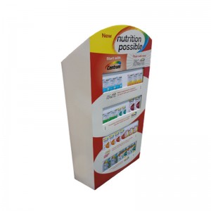 Kostenlose Custom Design Billiger Hochwertige Promotion Recyclebar Schritt Karton Display Stand