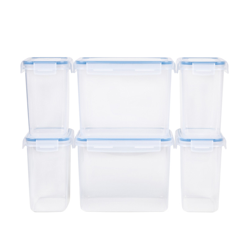 BPA FREI 6 Stücke Set Küche Vorratsbehälter Trockenen Getreide Container Luftdichten Lebensmittelbehälter für Zuhause