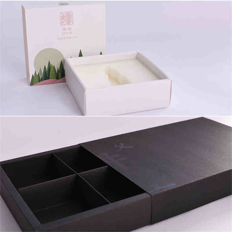 benutzerdefinierte Logos Schubladen Box Verpackung Karton Geschenkbox