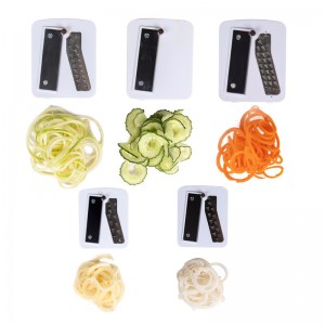 Faltbarer 5-Blatt-Spiralgemüseschneider