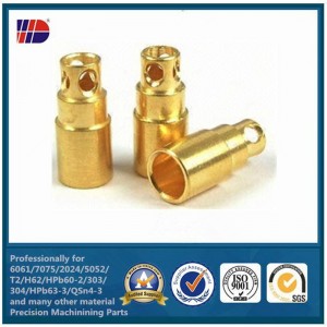 CNC-Drehmaschine Elektronische Komponente Metallbearbeitung Messing Bronze Kupfer Teil