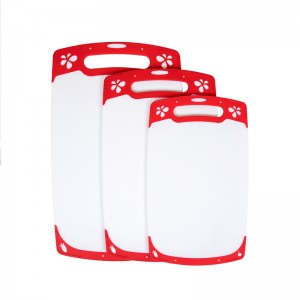 Einzigartiges Anti-Rutsch-Design Mehrere Größen Kunststoff Küchenbrett Set