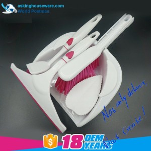 Akbrand Kehrschaufelbürste Besen Fenster Rakel Spülbürste Schrubberbürste 4in1 Reinigungswerkzeug Set