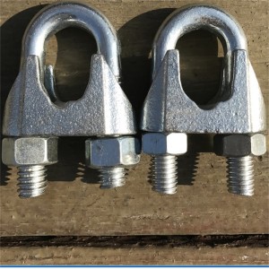 Zinklegierter Drahtseil-Klipp Din741 für Stromleitung-Hardware