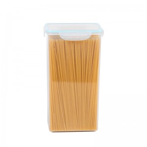 Transparenter 2,6L-Kunststoff-Aufbewahrungsbehälter mit luftdichtem Deckel