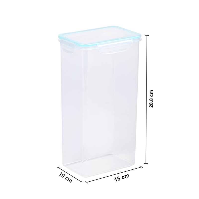 Transparenter 2,6L-Kunststoff-Aufbewahrungsbehälter mit luftdichtem Deckel