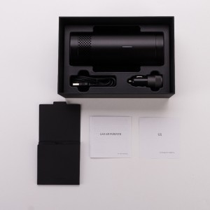 Auto-Luftreiniger mit USB-Funktion mit Erkennung der Luftqualitätsfunktion zur Entfernung von Rauch / Staub / Geruch von Haustieren / schlechten Gerüchen / Bakterien / Formaldehyd-Autoluftreiniger