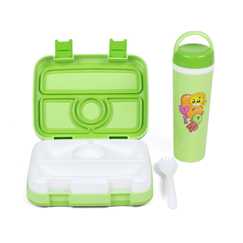 BPA-frei und lebensmittelechte Lunchbox mit 4 Fächern