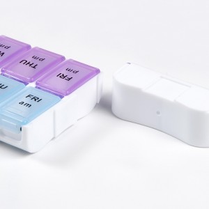 Abnehmbare 14-fach Pillenbox aus Pillen für wöchentlich