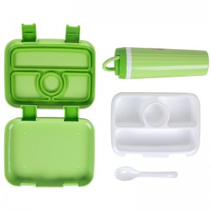 Auslaufsichere 4-Fach-Kinder-Lunchbox im Bento-Stil