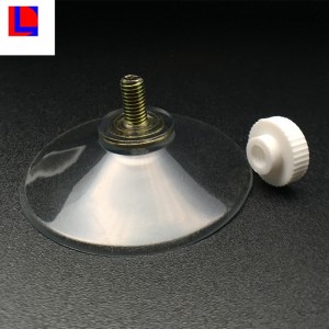 Transparenter Saugnapf aus PVC-Bad, Sauger