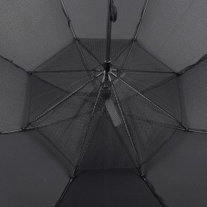 27inches Solar Power Panel Großer Lüfterschirm USB-Ladegerät Port Neuer Erfindung Golfschirm