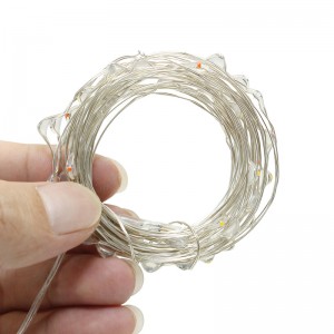 5 Mt 3 Mt 2 Mt 1 Mt LED Kupfer Silber Draht Lichterketten Fee Girlande Für Neujahr Weihnachten Home Hochzeit Dekoration Batterie