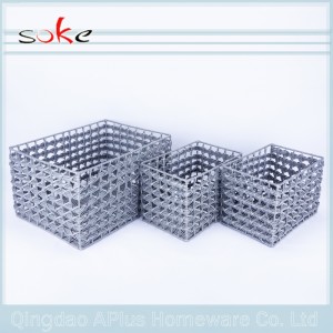 Geflochtener Aufbewahrungskorb aus PE-Rattan