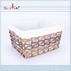 PE Rattan gewebt Aufbewahrungskorb Spielzeug Lagerung