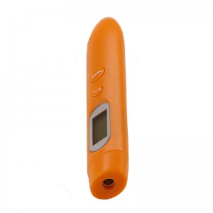 Neue Produkte 2019 Chinesische Fabrik Ohr- und Stirn-Infrarot-Thermometer mit grün-orangeroter Hintergrundbeleuchtung