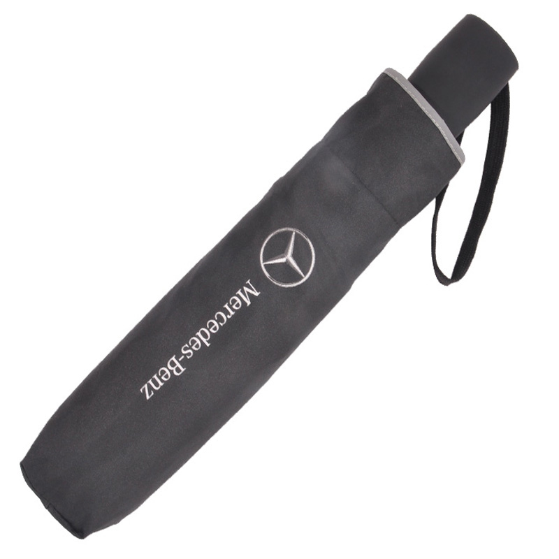 Vollautomatischer schwarzer Business-Windproof-Sonnenschirm für Benz