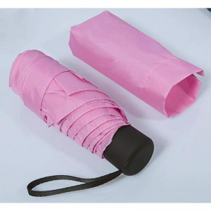 5 Falten Regenschirm Mini Größe Regenschirm Regen benutzerdefinierte 5 Falten Regenschirm für die Dame