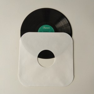 12 White Paper LP-Plattenhülse mit 33 U / min