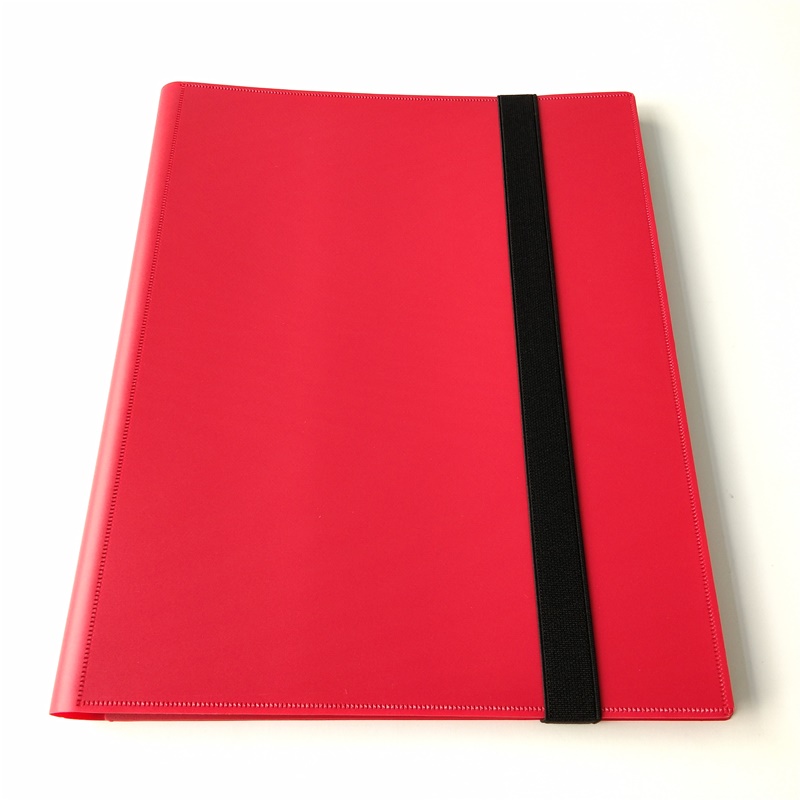 9-Pocket Red Gaming Card Collectors Portfolios Albenbinder für Standardkarten