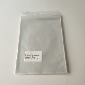 Crystal Clear 2mil wiederverschließbare Magazintasche