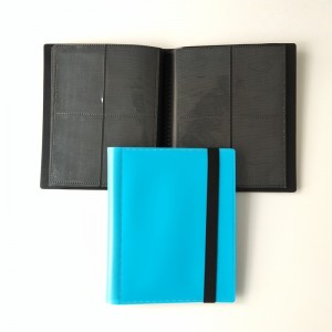 Blaue Farbe 4 Taschen Pokemon Card Poly Binder Side Loading