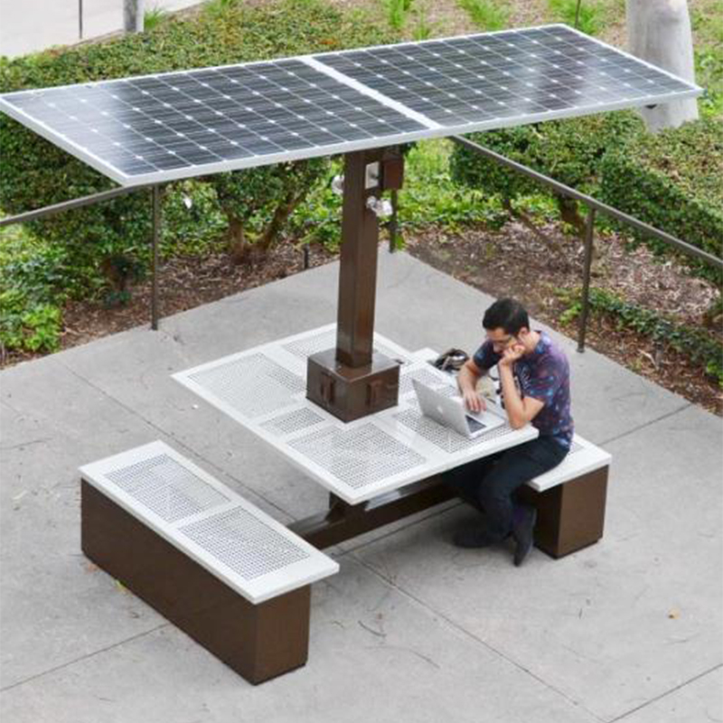 Intelligente Picknick Tisch Solarbetriebene Bank Fabrik in China