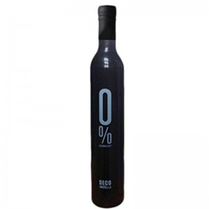 Schwarzer Flaschenschirm mit Logo-Print 21 Zoll 3-fach manueller offener Regenschirm für Kinder