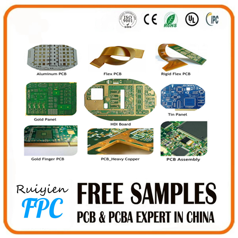 RUI YI EN flexible starre elektronische Leiterplatte schnelle Lieferung führte SMD-Platine