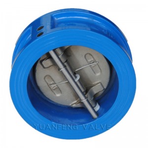 Wafer-Rückschlagventil mit zwei Platten