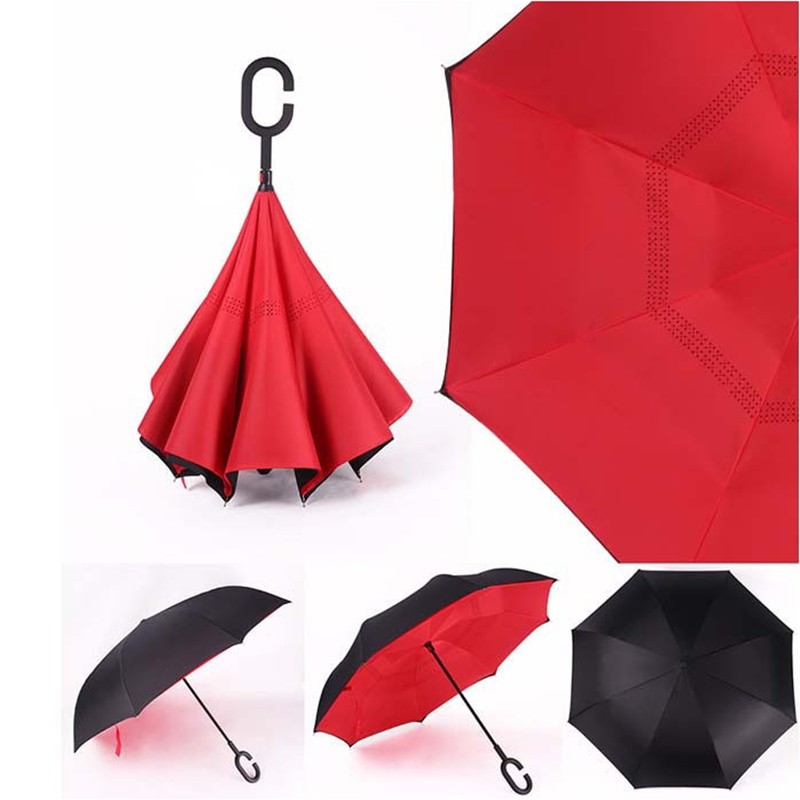 Kundenspezifischer Druckhersteller-Regenschirm mit manueller Öffnungsfunktion