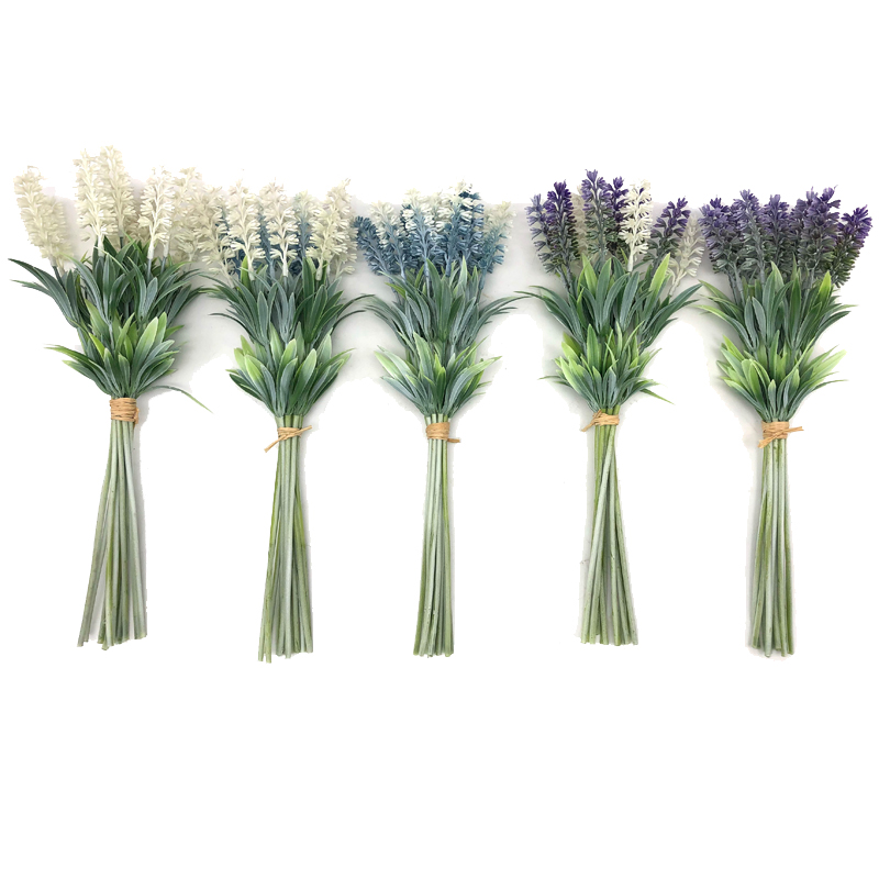 Künstliche Blumen Lavendel Pick Bouquet Bridal Home DIY Garten Büro Hochzeit Dekor