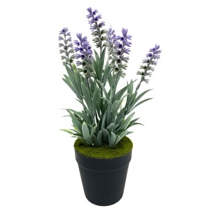 Künstliche Kunststoff Topfpflanze Home Decor Lavendel Blumen Arrangements Tischdekoration