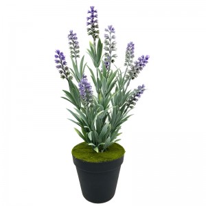 Künstliche Kunststoff Topfpflanze Home Decor Lavendel Blumen Arrangements Tischdekoration