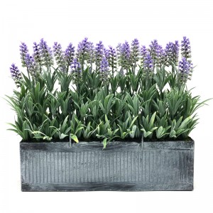 Künstliche Metall Topfpflanze Home Decor Lavendel Blumen Arrangements Tischdekoration