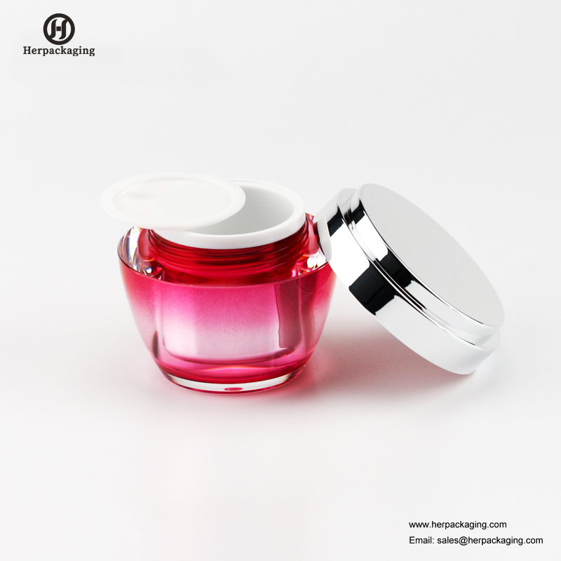HXL232B Rundes leeres Kosmetikdose-Doppelwandbehälter-Skincare-Glas
