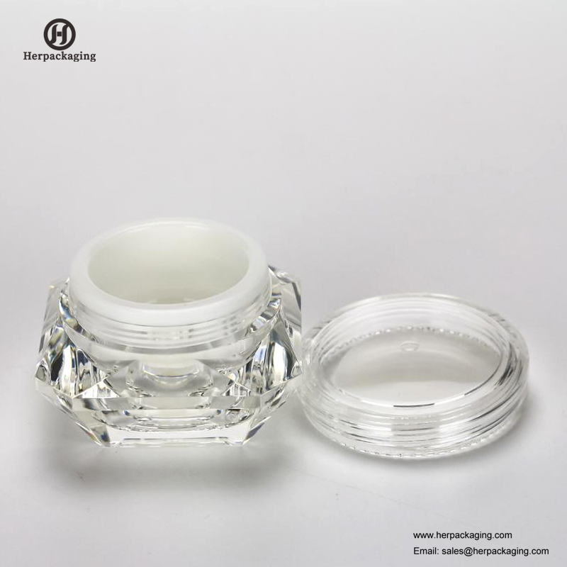 HXL2210 Gläser Diamantform Luxus Acryl Doppelwandig Leere Kosmetische Cremetiegel