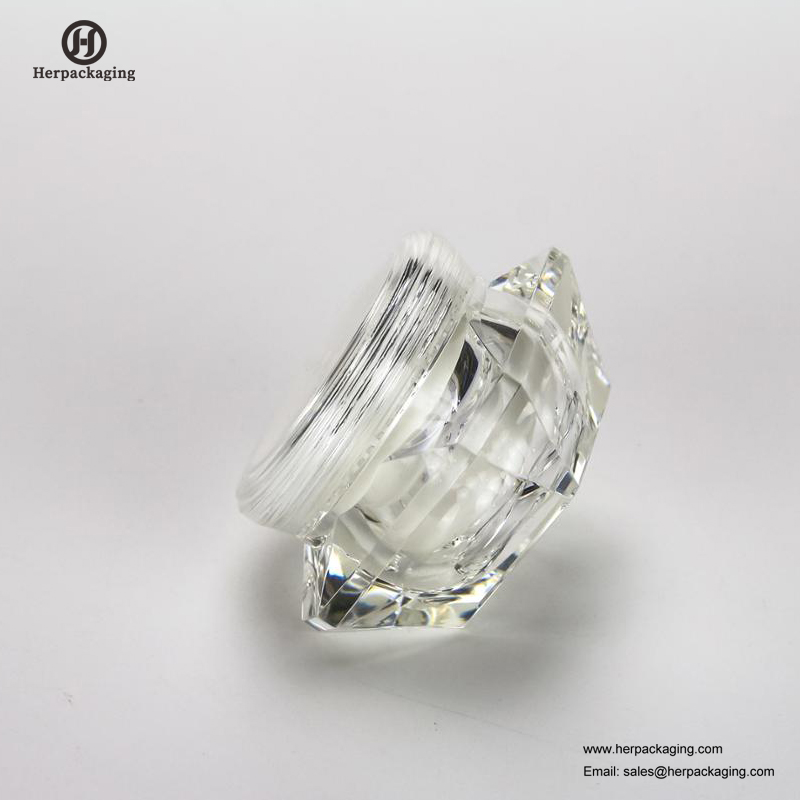 HXL2210 Gläser Diamantform Luxus Acryl Doppelwandig Leere Kosmetische Cremetiegel