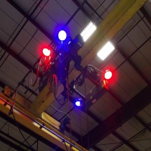 Warnlicht für LED-Scheinwerfer 84-120W-Rot / Blau